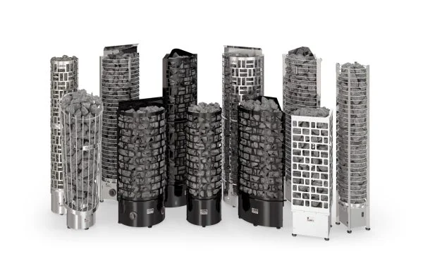 SAWO Tower Sauna Heater Series with elegant vertical design